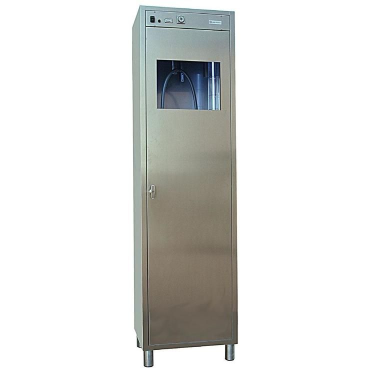 UV-CABINET is equipped with automatic shut-off system of lamps, in case of opening of the door.